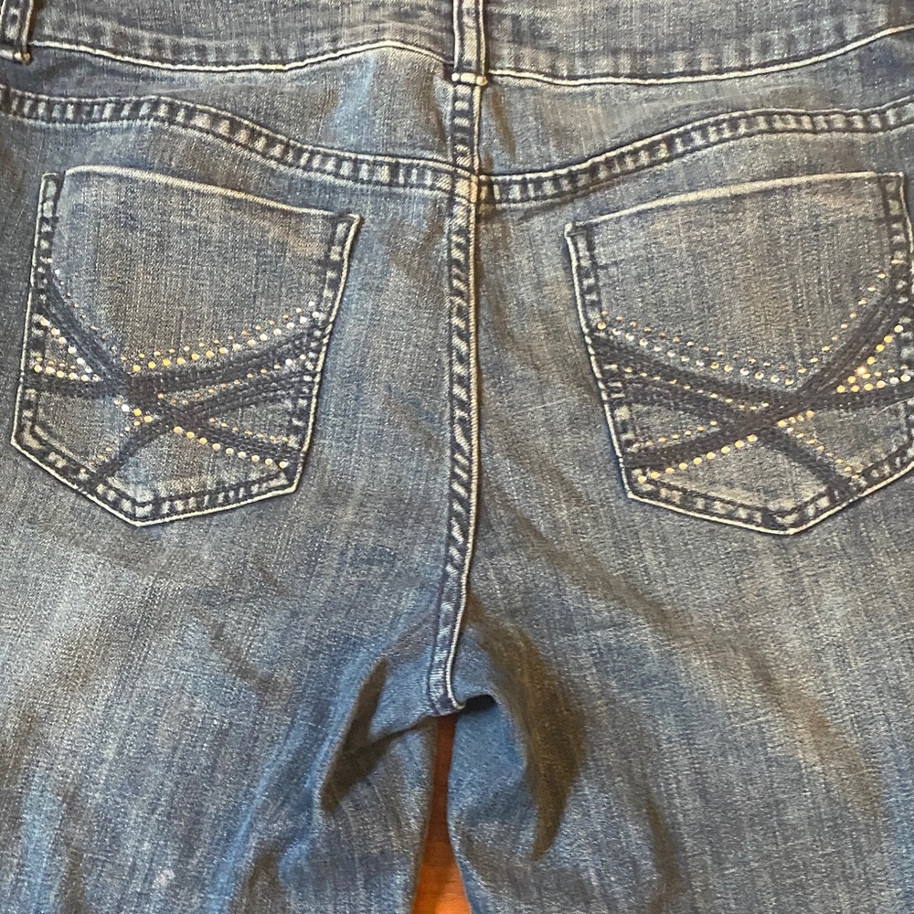 Chico's Dark Blue Straight Leg Jeans - Picture 5 of 11